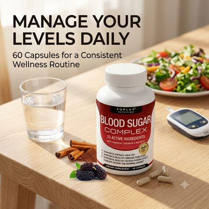 Blood Sugar Support Capsules – Herbal & Vitamin Daily Wellness Formula (60 Capsules)
