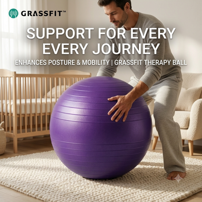 Anti-Burst PVC Yoga Ball – Fitness Exercise, Gym Workout & Pregnancy Birthing Support Ball