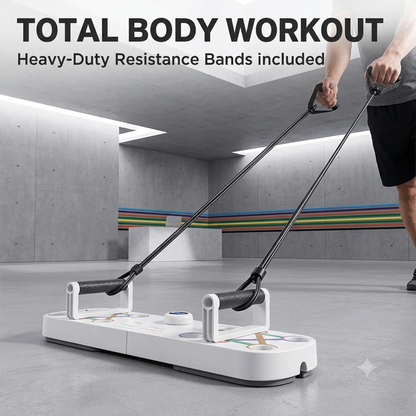 Portable Home Workout Equipment with Resistance Bands & Digital Counter