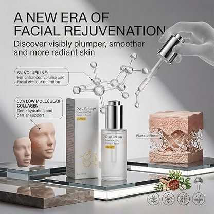 Volufiline Collagen Face Serum – Hydrating Niacinamide Anti-Aging &amp; Smoothing Facial Serum