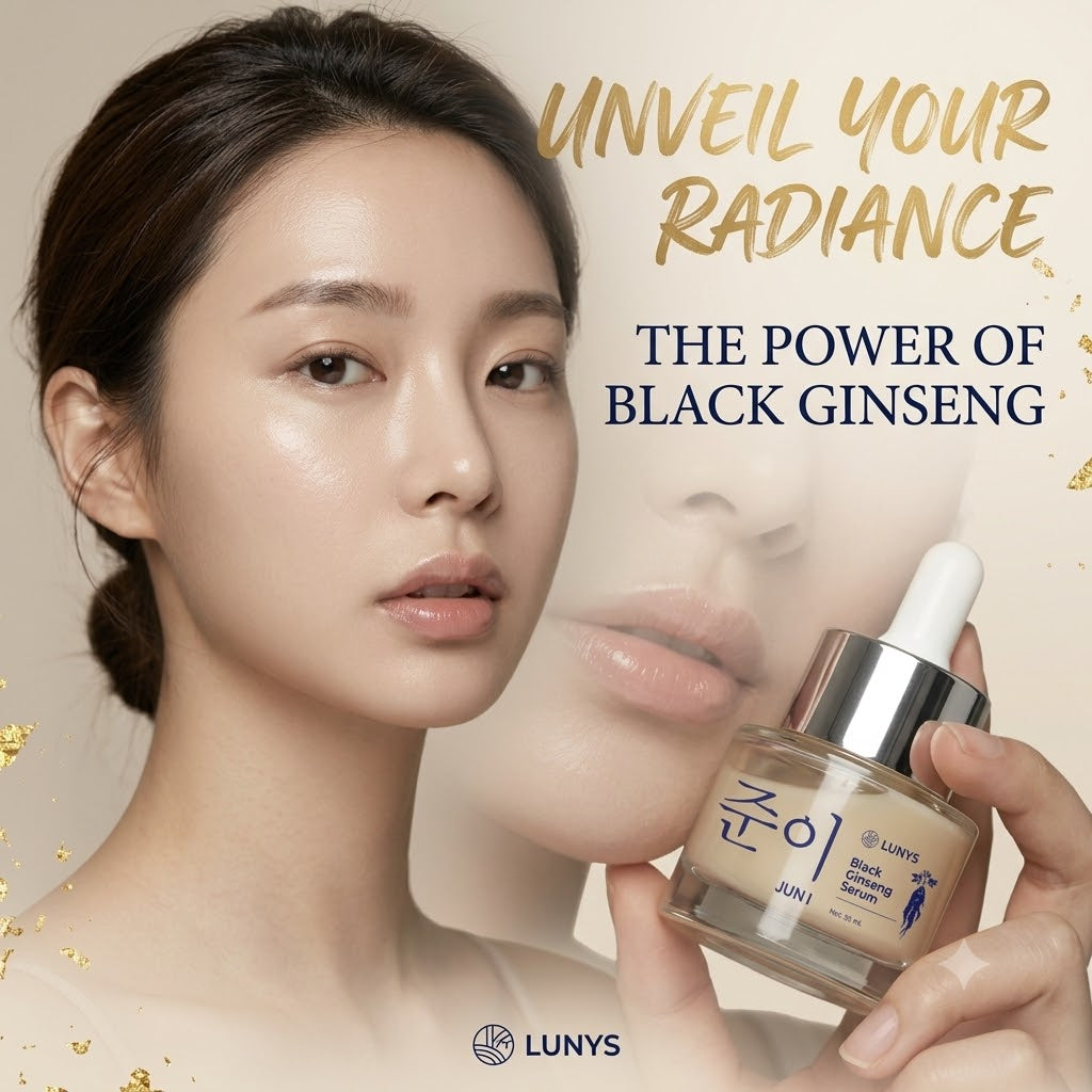 Black Ginseng Essence Brightening & Hydrating Facial Skin Care Serum