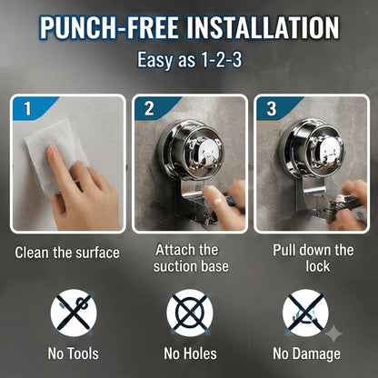 Punch-Free Telescopic Towel Rack Wall-Mounted Bathroom Towel Bar for Home