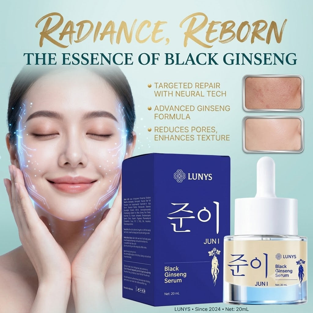 Black Ginseng Essence Brightening & Hydrating Facial Skin Care Serum
